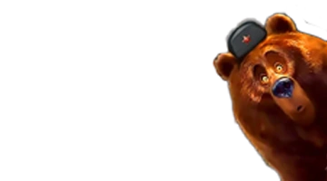 Изображение медведя в русской шапке, символизирующего приветственный бонус в Azino777 казино.